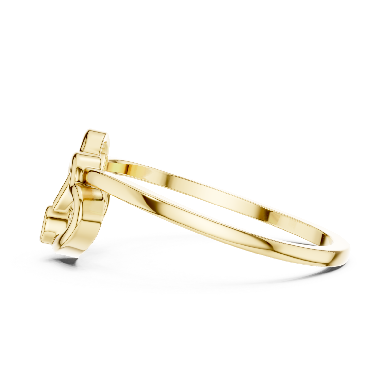 Gold Midnight Whisper Promise Keepsake Ring Side View