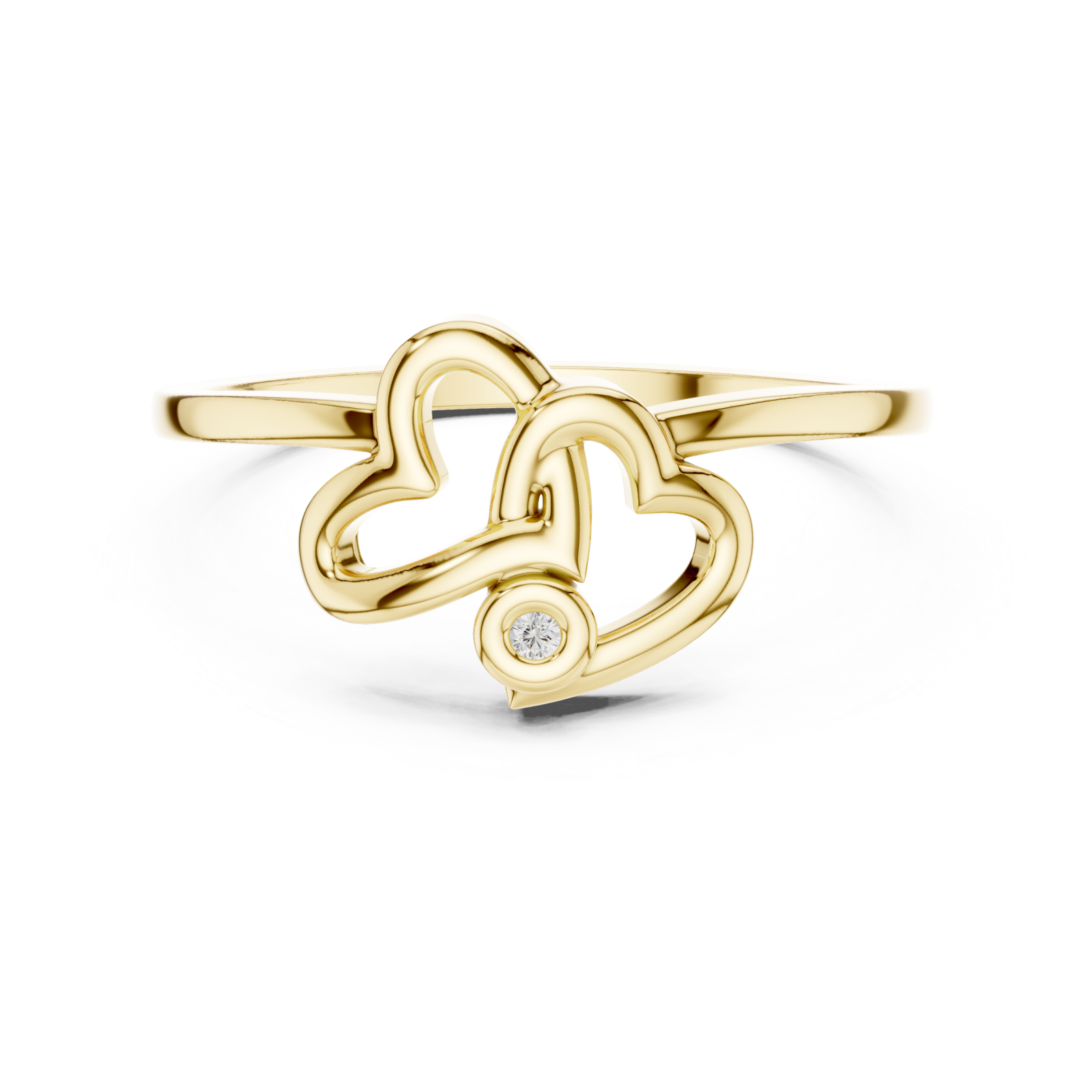  Gold Midnight Whisper Promise Keepsake Ring Front View