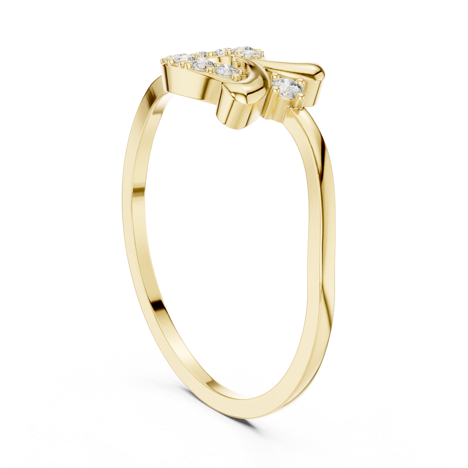  Gold Opaline Embrace Ring Left View