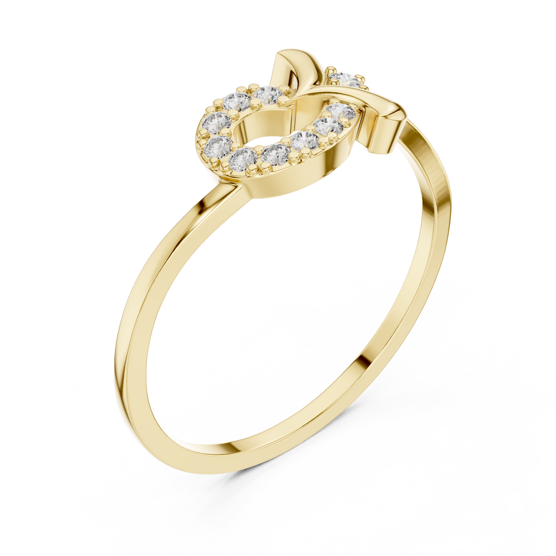 Gold Opaline Embrace Ring Right View