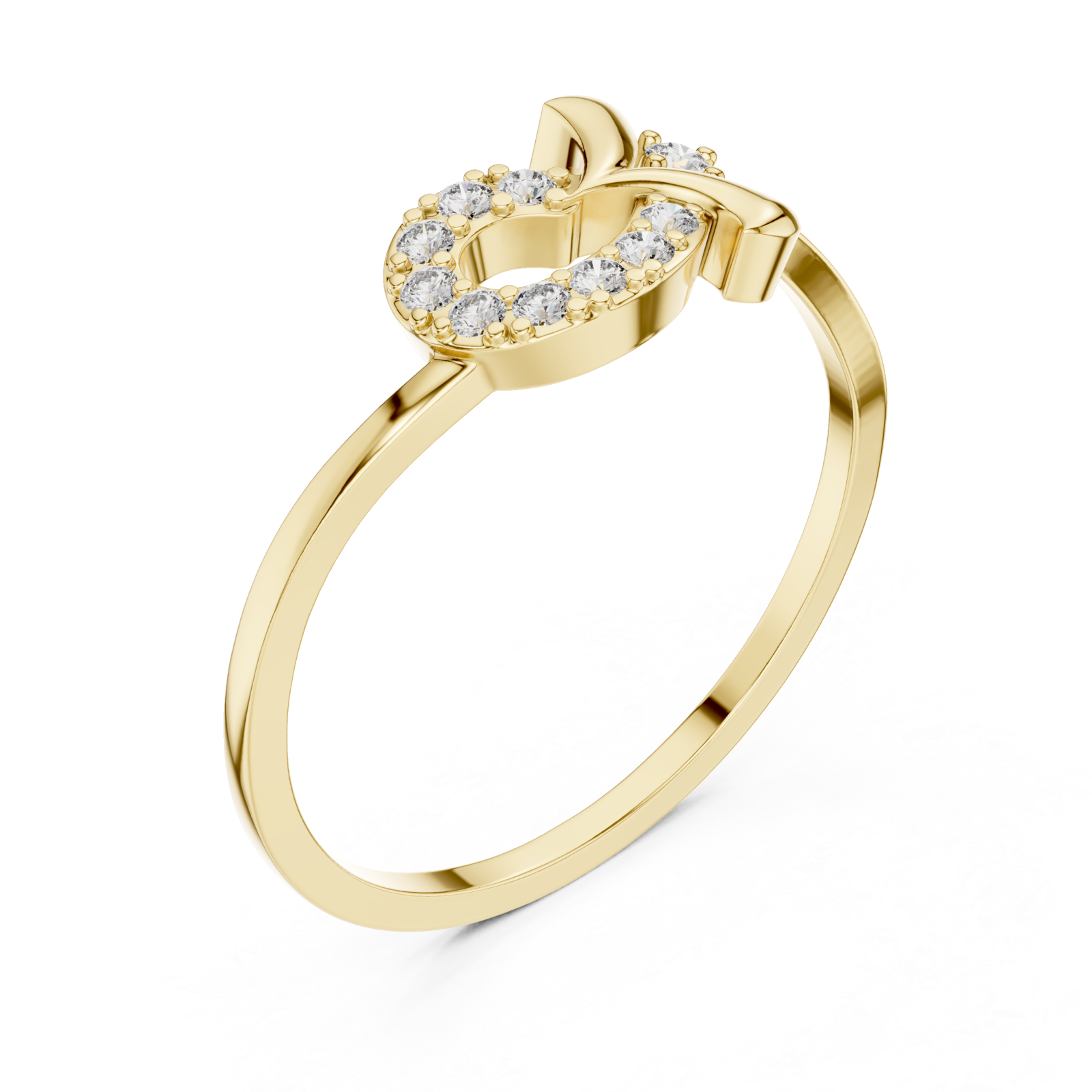 Gold Opaline Embrace Ring Right View