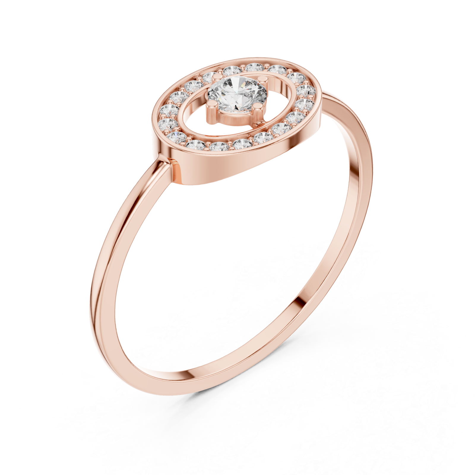  Rose Gold Elara Orbit Ring Right View