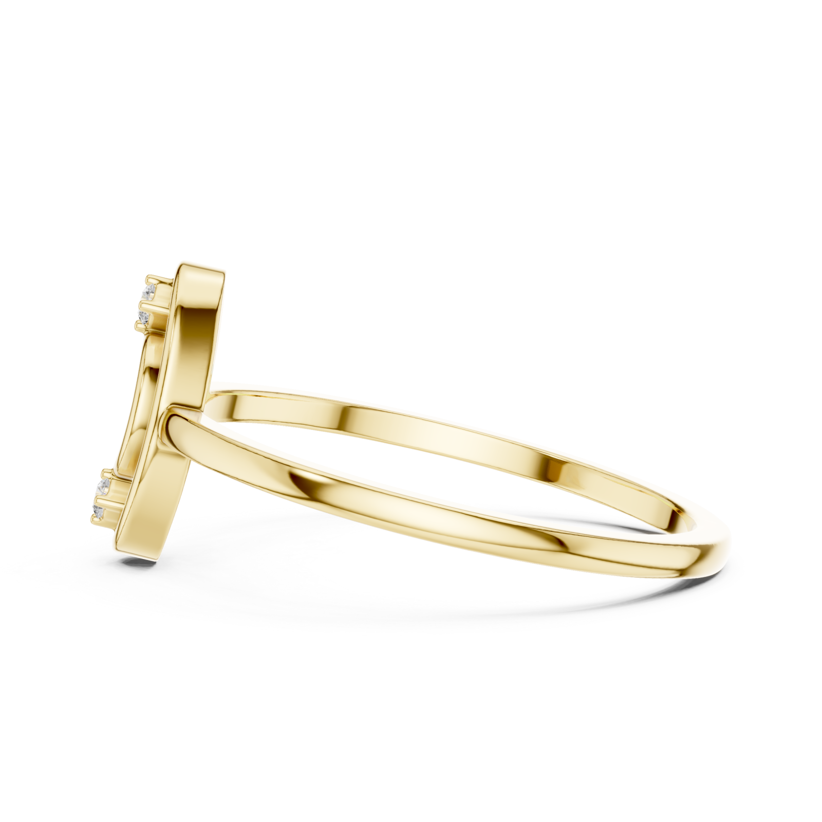  Gold Muse Spiral Ring Side View