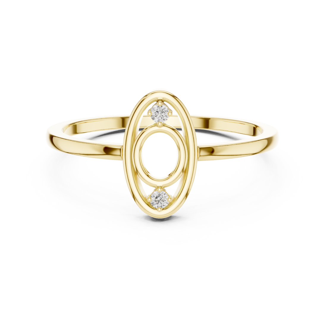 Gold Muse Spiral Ring Right View