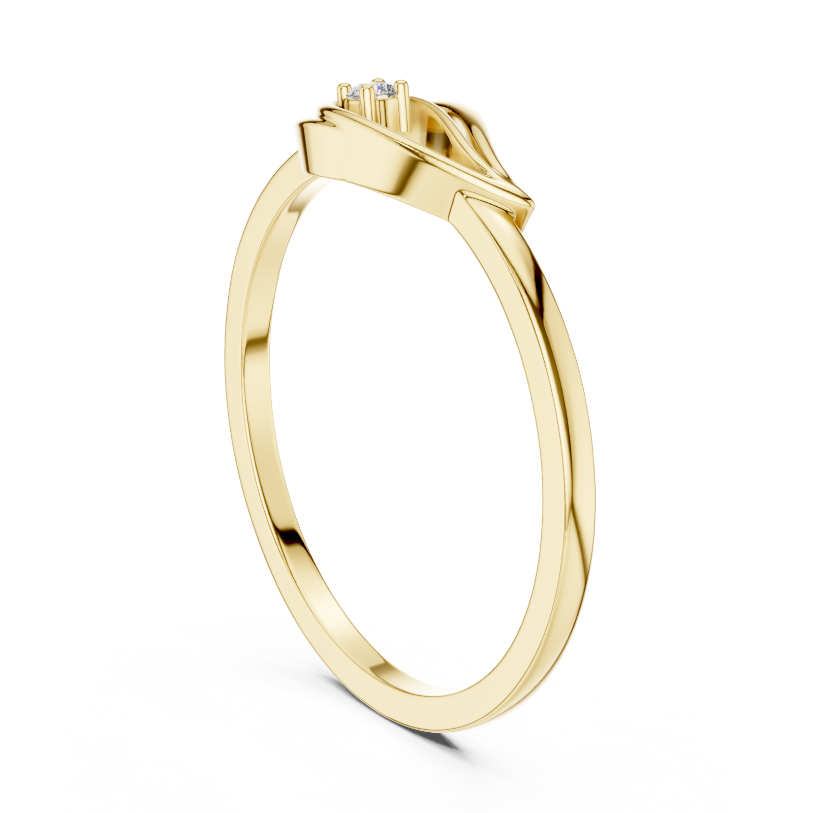 Gold Essence Teardrop Ring Left View