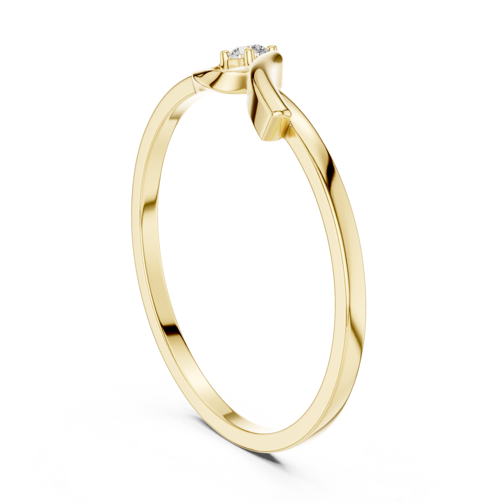  Gold Muse Twist Ring Left View