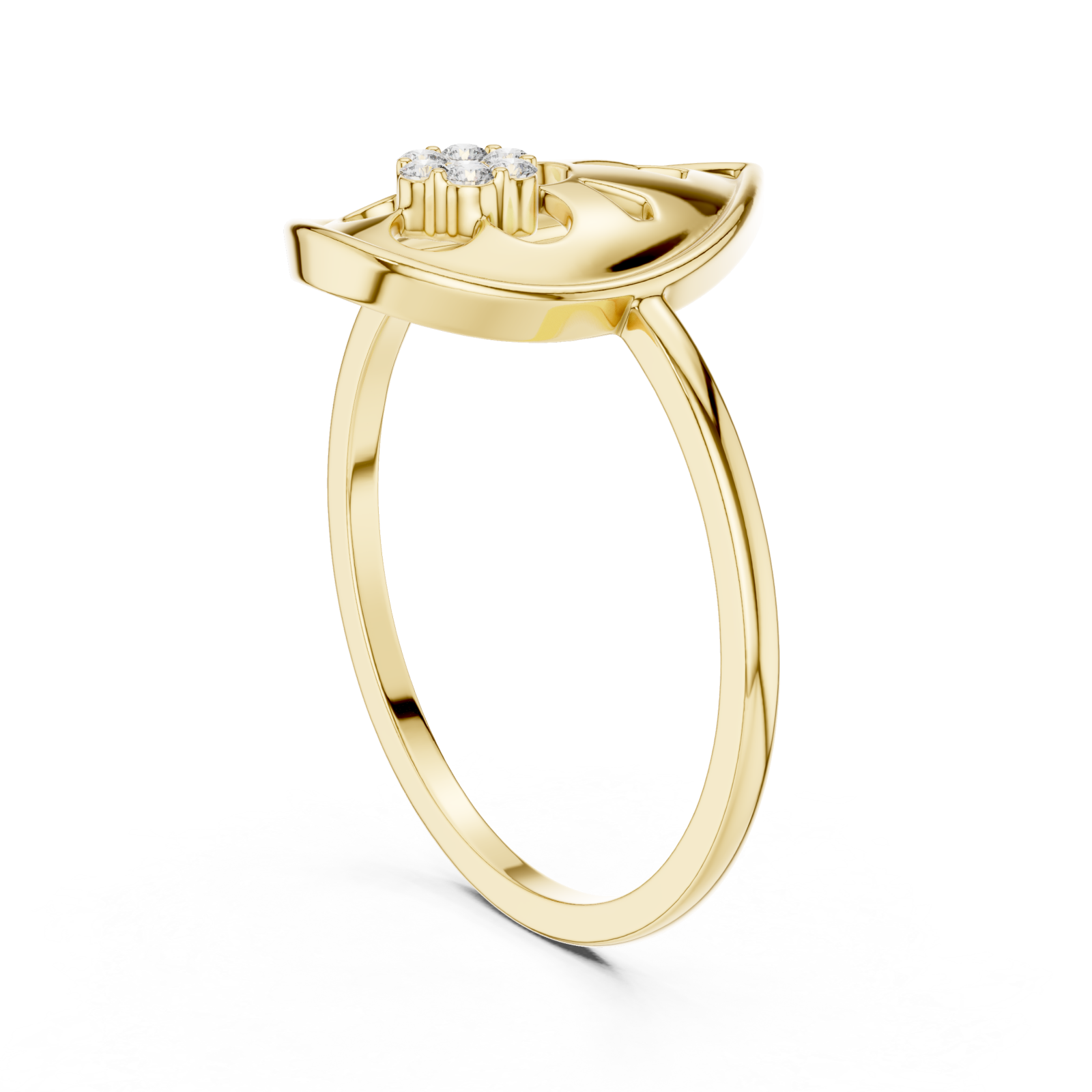  Gold Viva Petal Ring Left View