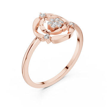  Rose Gold Opaline Fleur Ring Right View