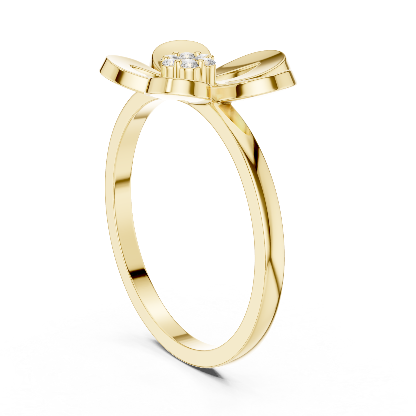  Gold Petal Aura Ring Left View