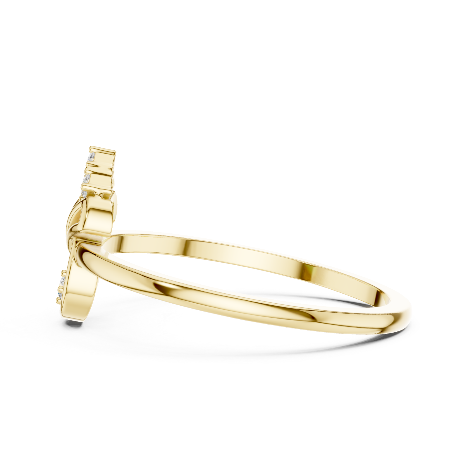  Gold Whisper Embrace Ring Side View