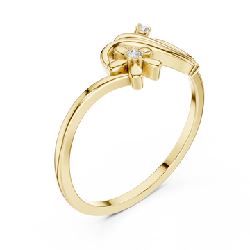 Gold Floret Embrace Ring Right View