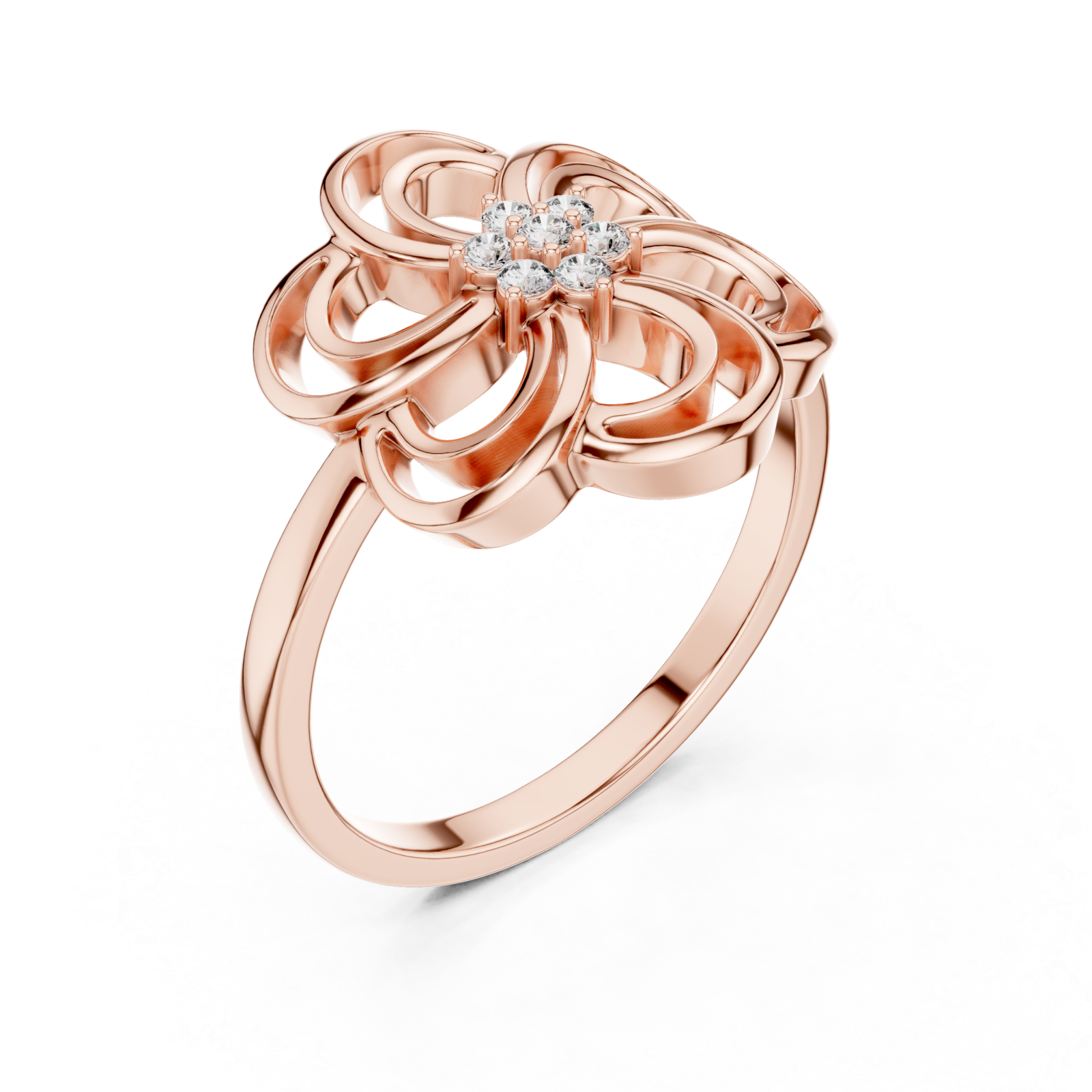  Rose Gold Petal Reverie Ring Right View