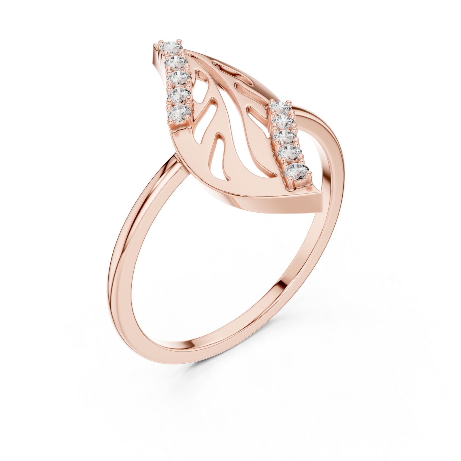  Rose Gold Willow Muse Ring Right View