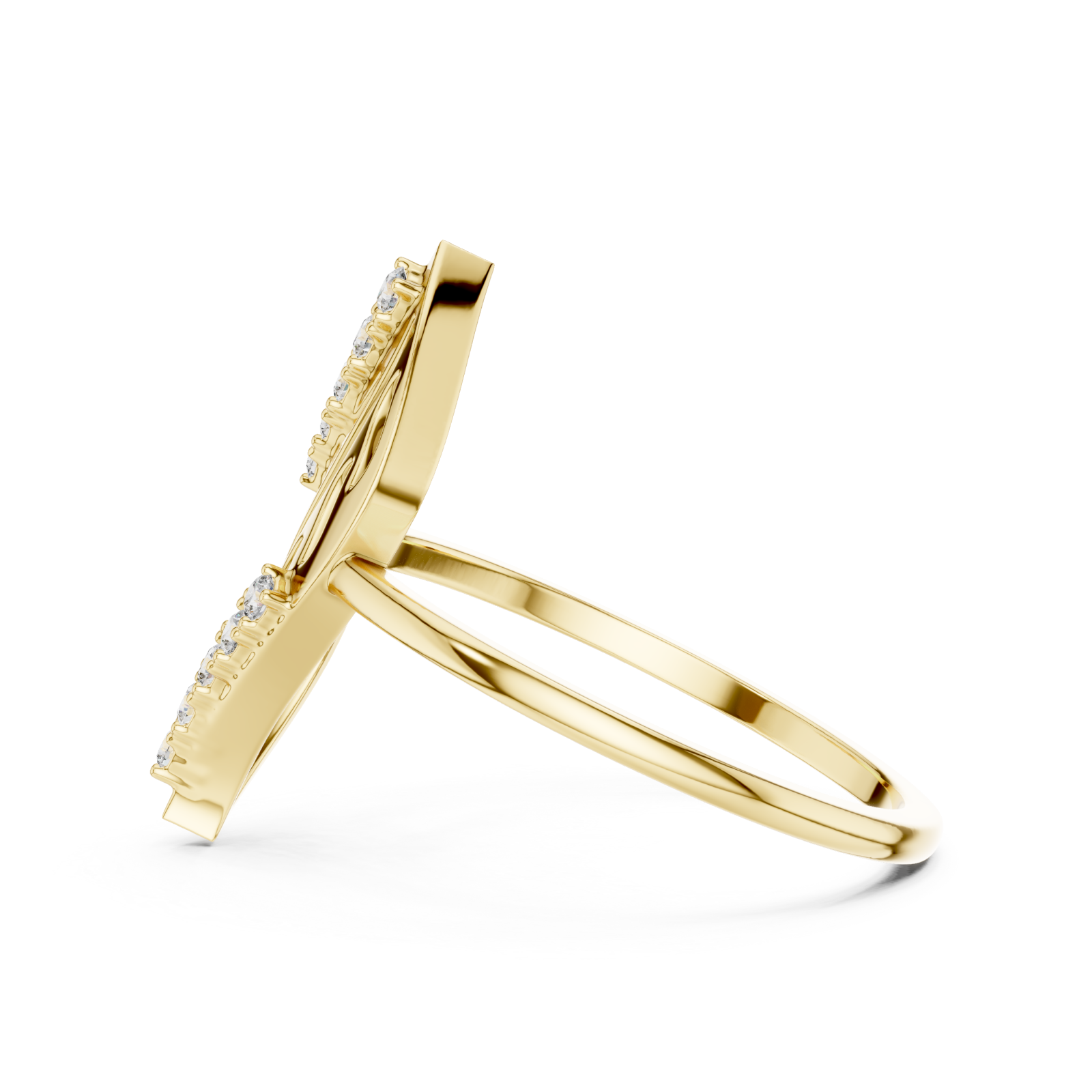  Gold Willow Muse Ring Side View