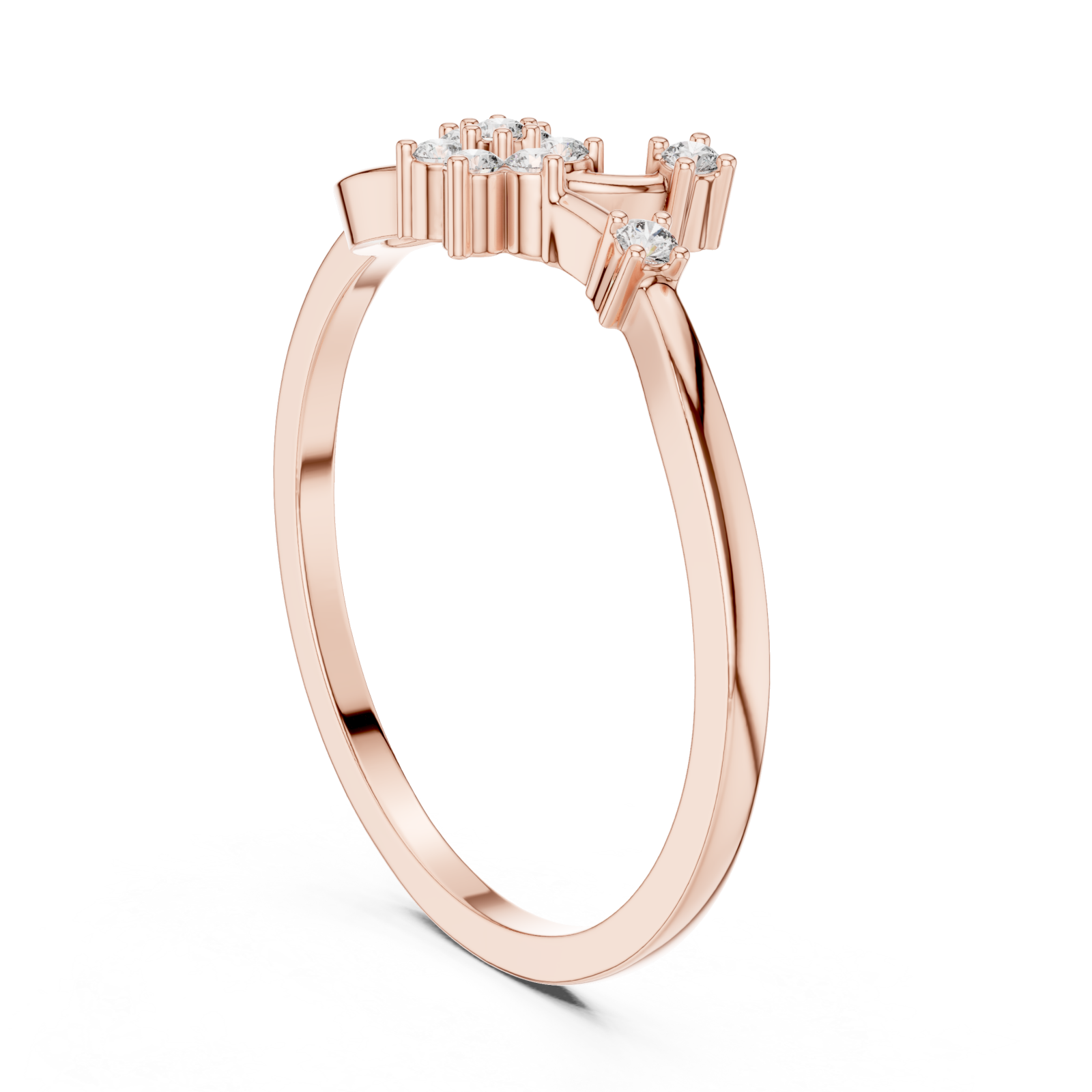  Rose Gold Twilight Reverie Ring Left View