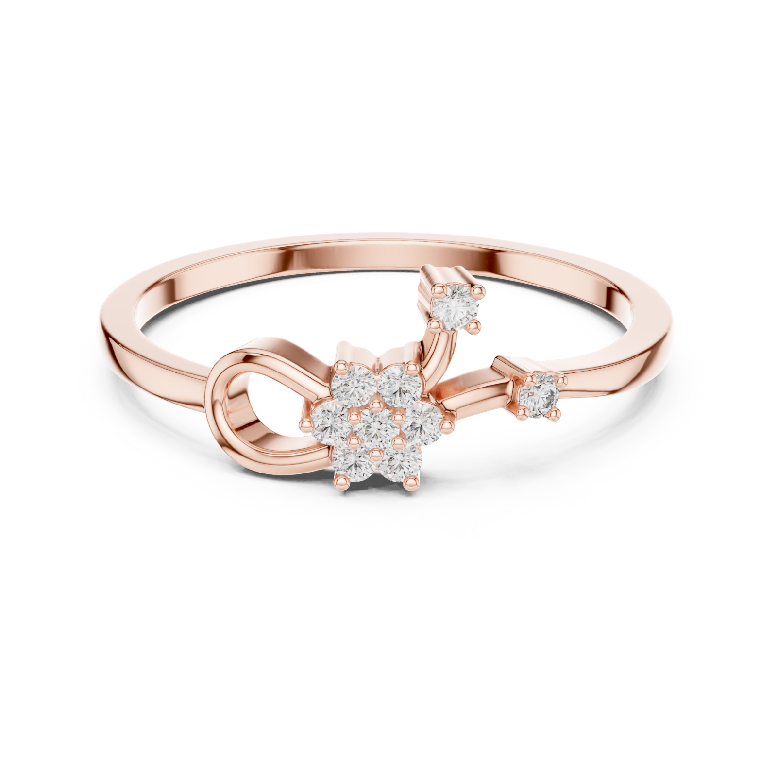  Rose Gold Twilight Reverie Ring Front View