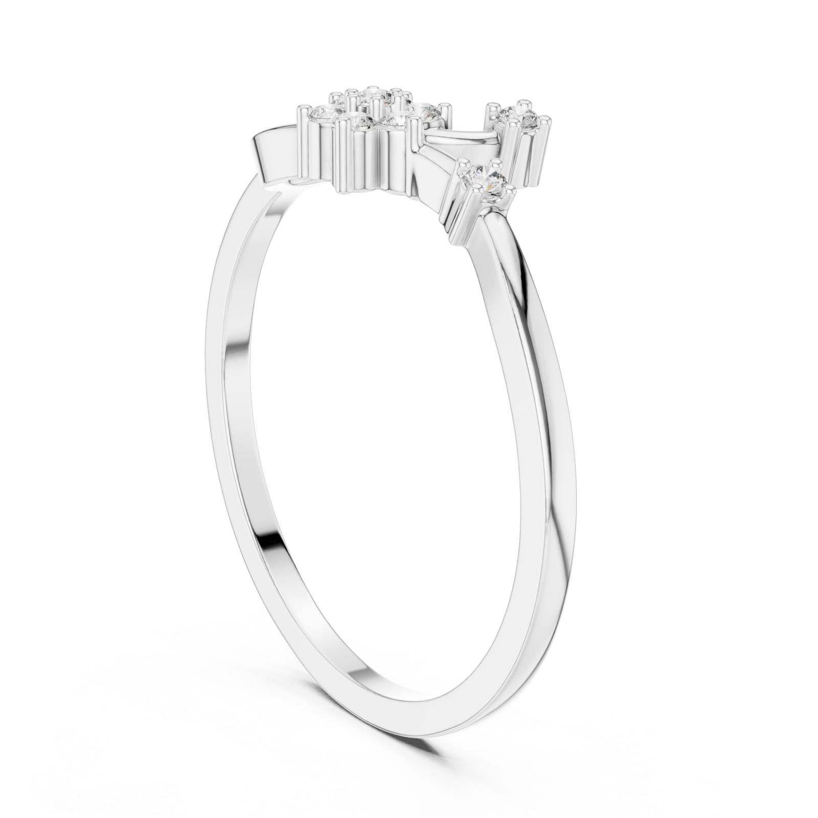  White Gold Twilight Reverie Ring Left View