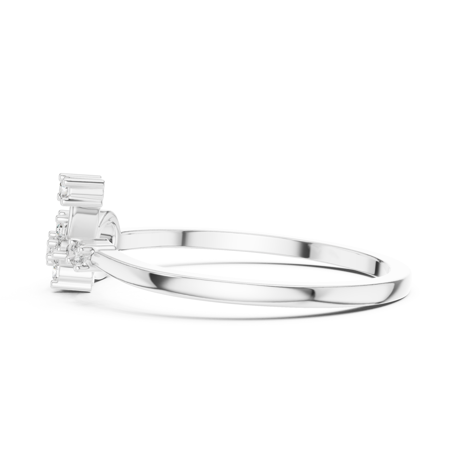  White Gold Twilight Reverie Ring Side View