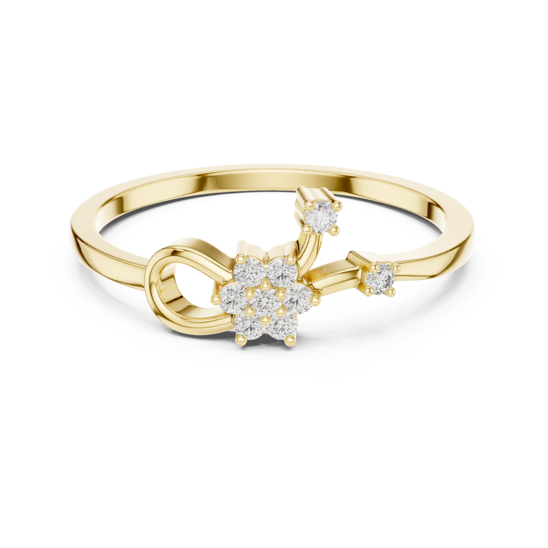 Gold Twilight Reverie Ring Right View