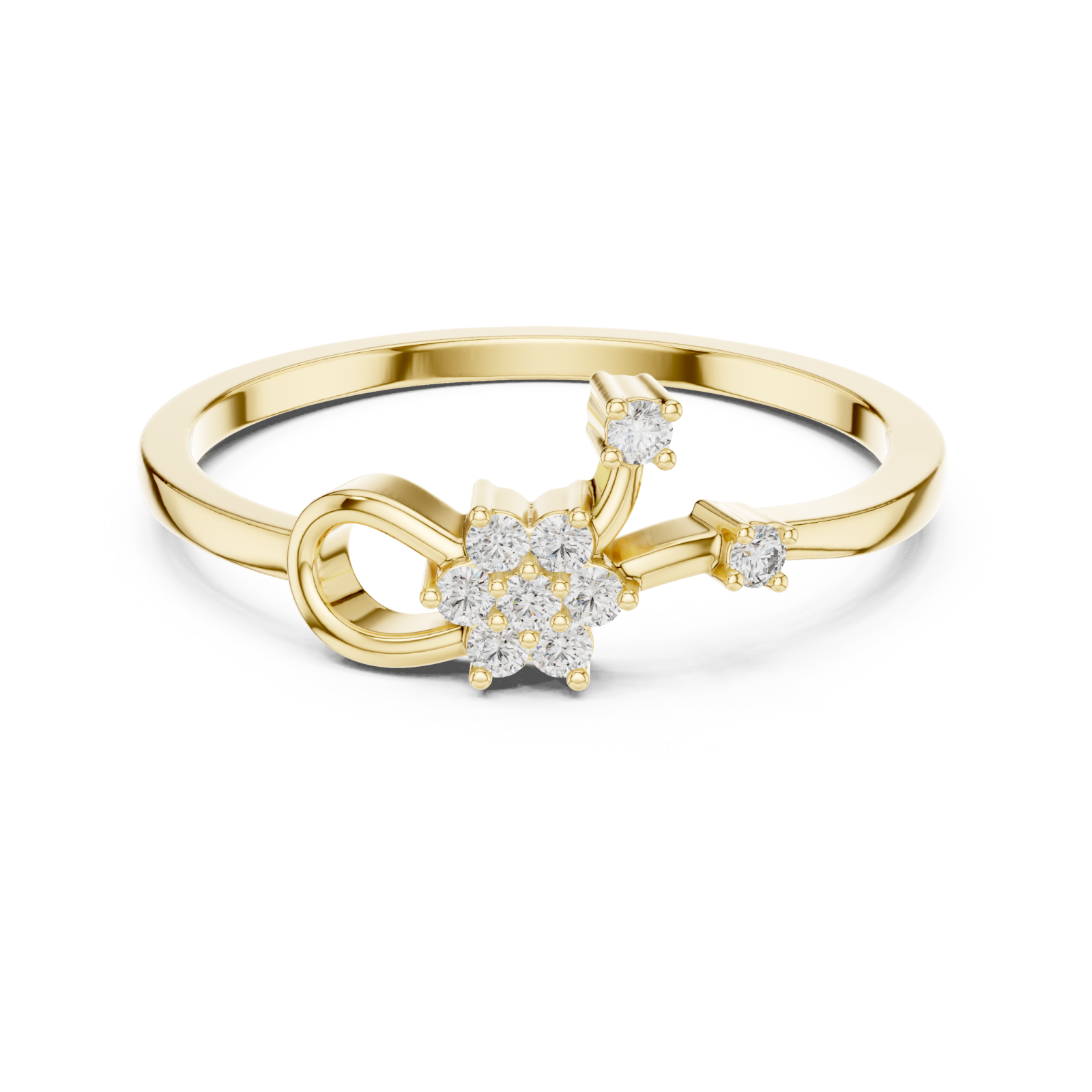  Gold Twilight Reverie Ring Front View