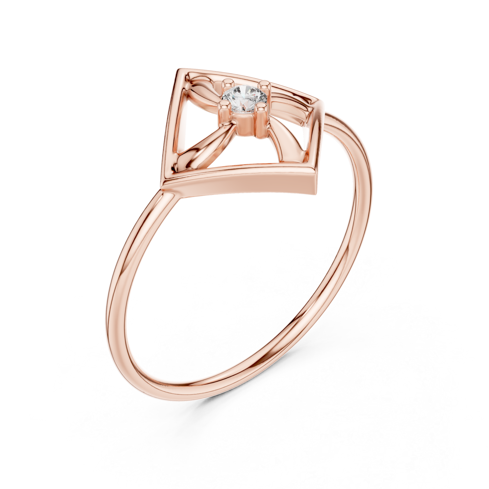  Rose Gold Enclave Grace Ring Right View