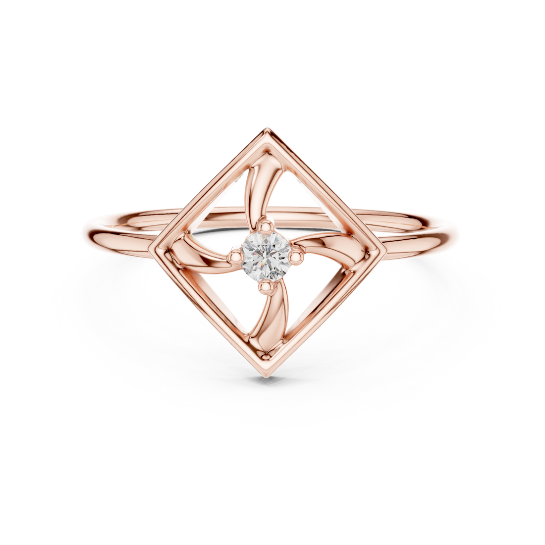  Rose Gold Enclave Grace Ring Right View