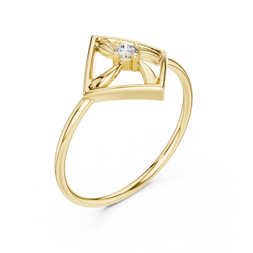 Gold Enclave Grace Ring Right View