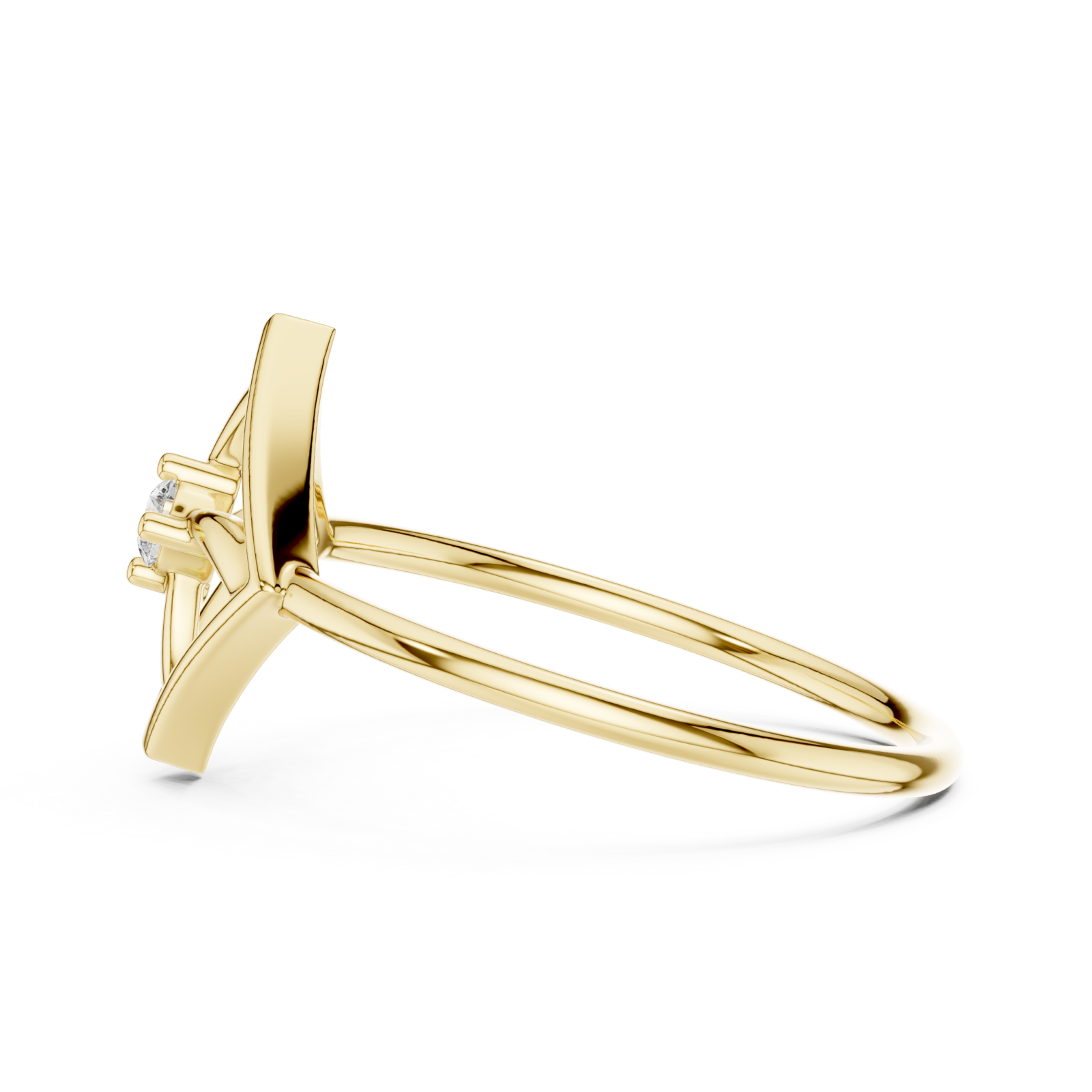  Gold Enclave Grace Ring Side View