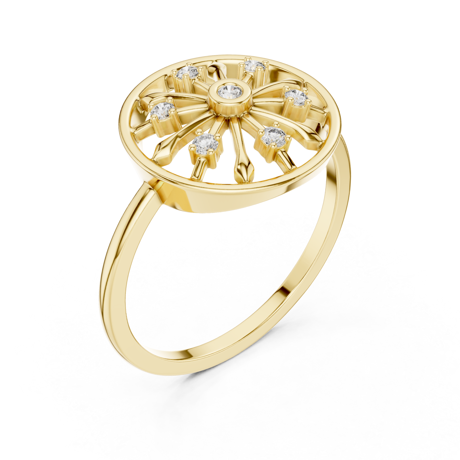 Gold Radiance Aura Ring Right View