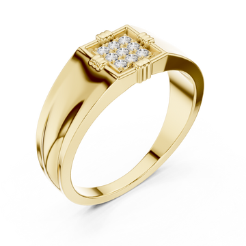 Gold Regency Crest Ring Right View