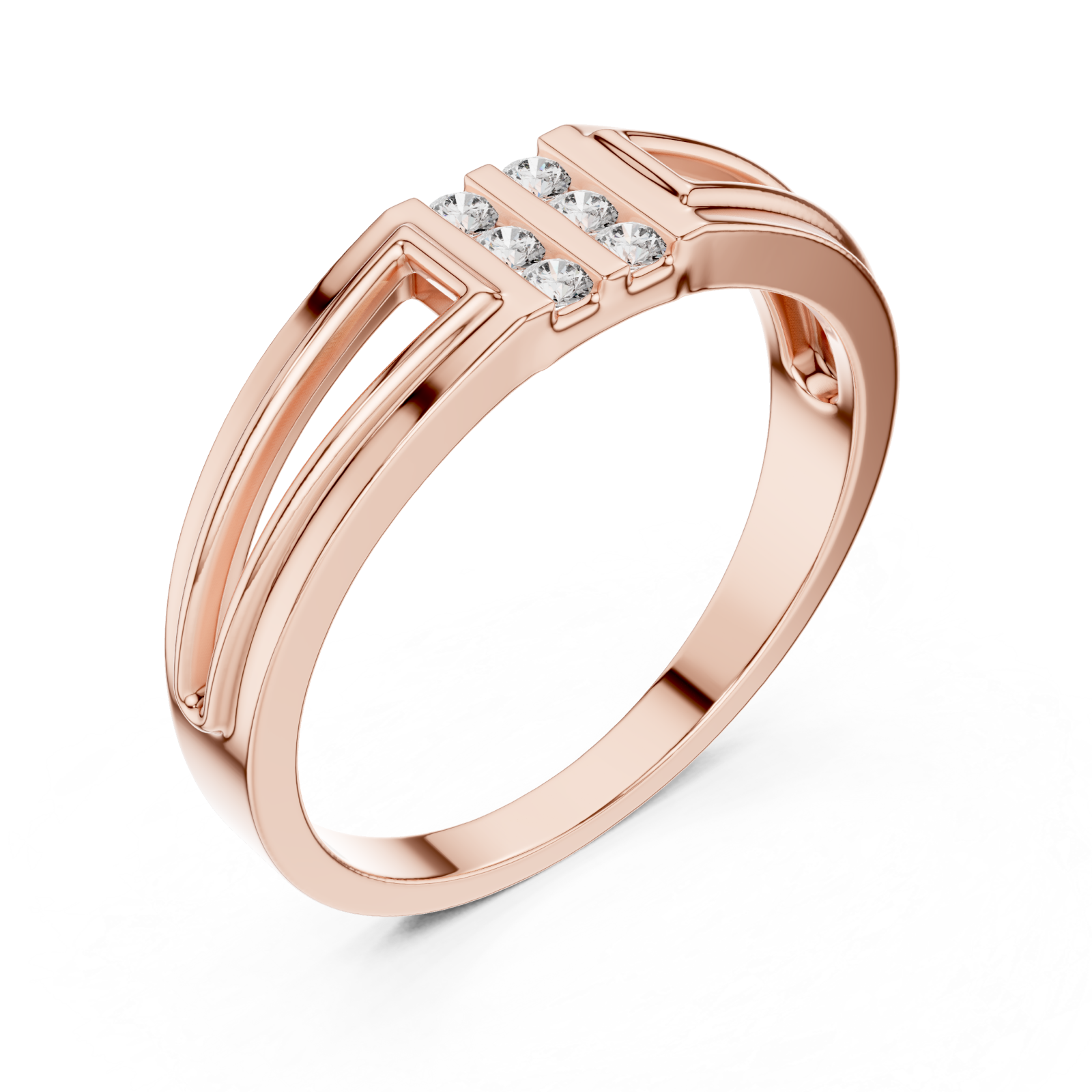 Rose Gold Regal Elevate Ring Right View