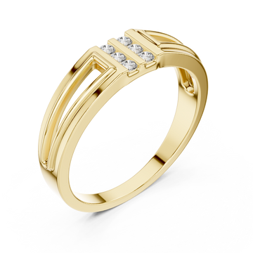 Gold Regal Elevate Ring Right View