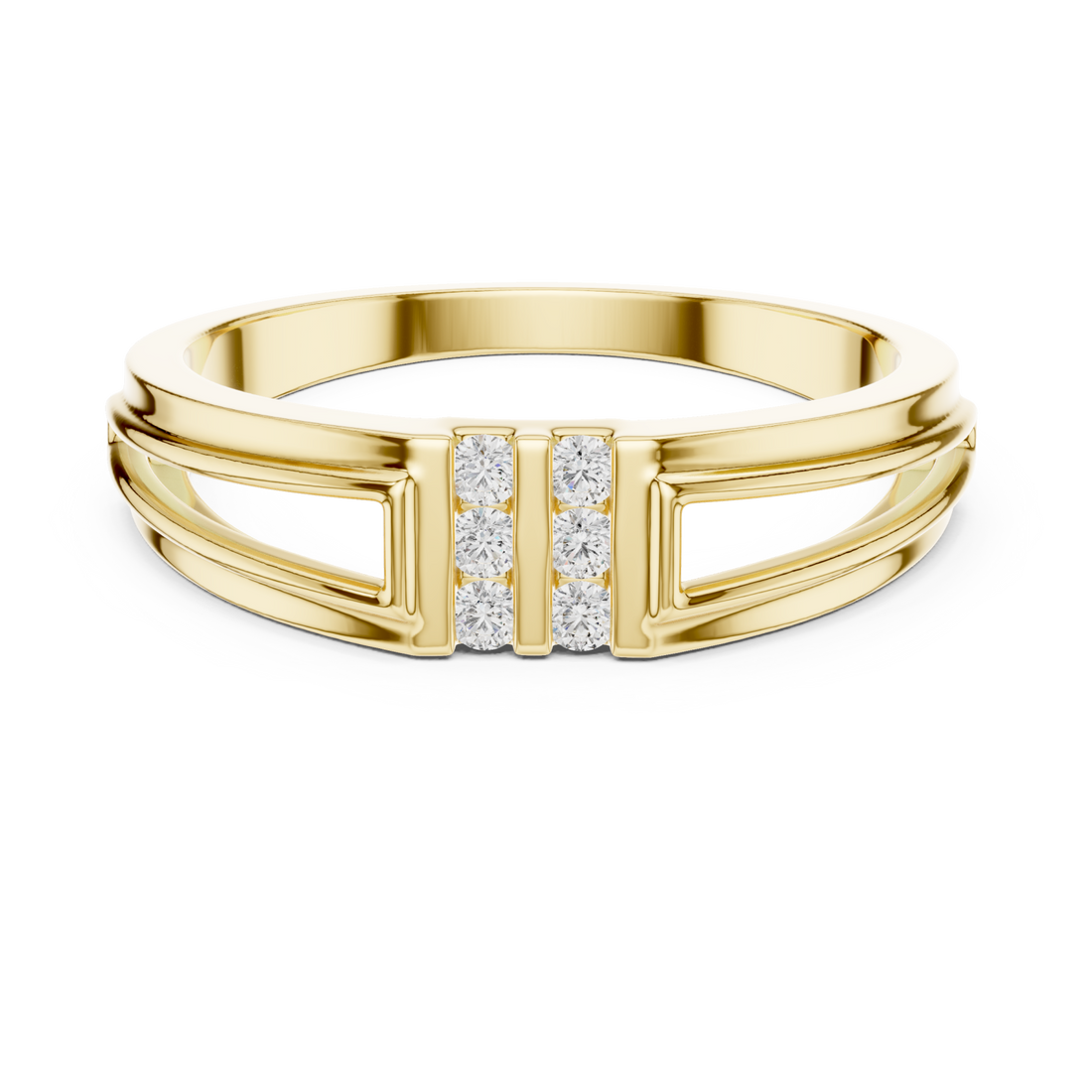 Gold Regal Elevate Ring Right View