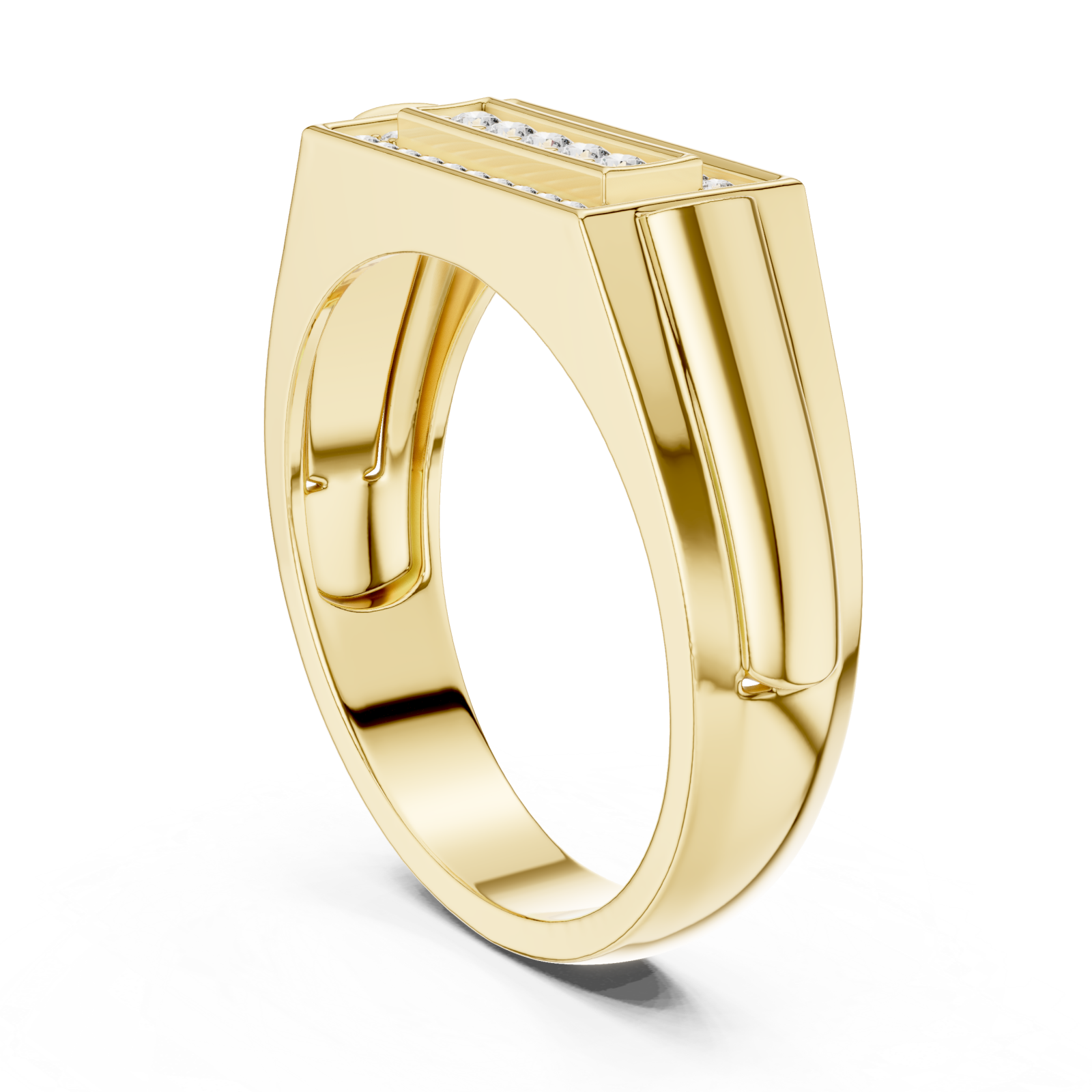  Gold Regal Frame Ring Left View