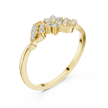 Gold Twilight Crest Ring Right View