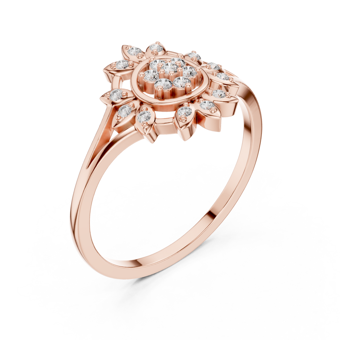  Rose Gold Solara Muse Ring Right View