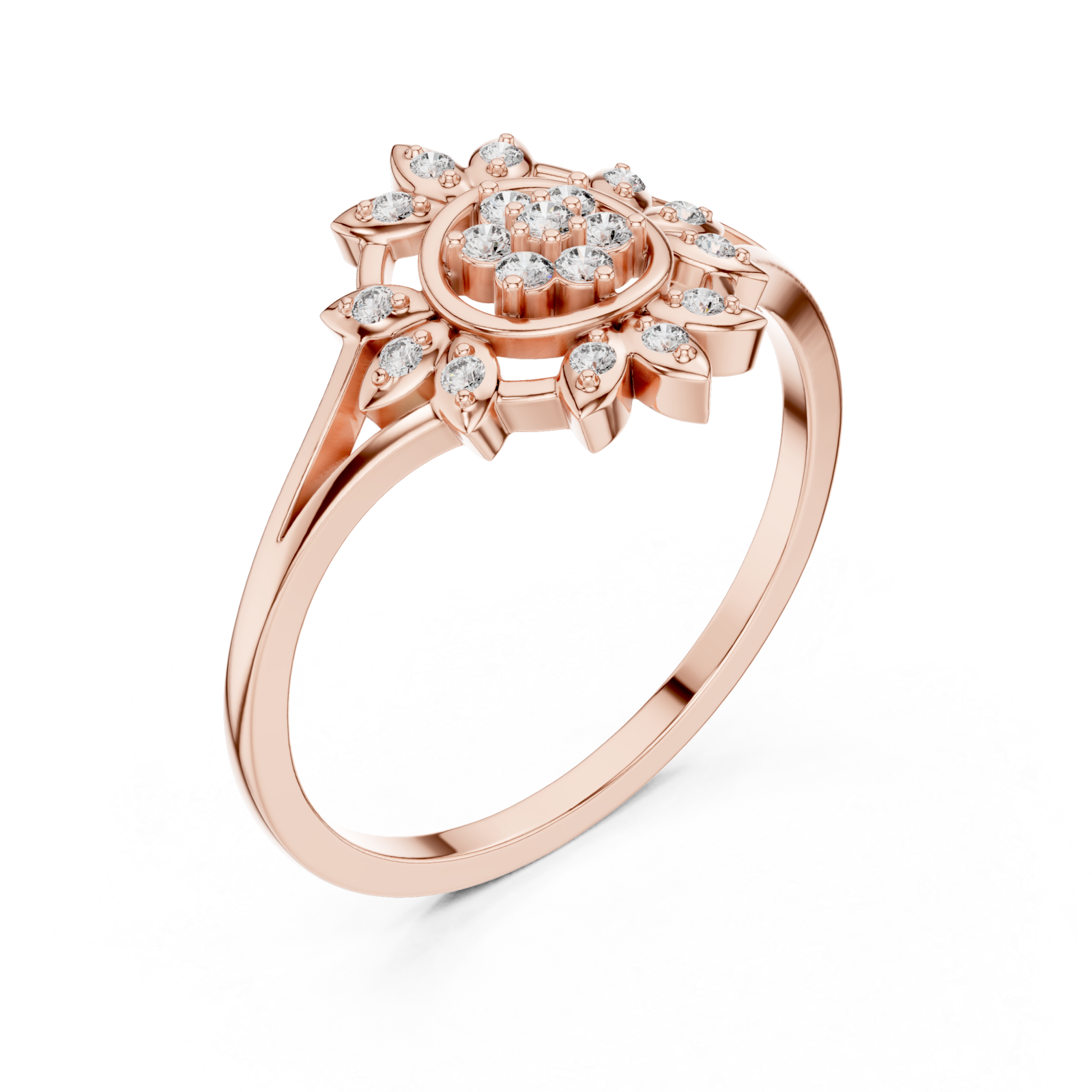  Rose Gold Solara Muse Ring Right View