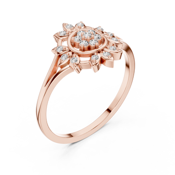  Rose Gold Solara Muse Ring Right View