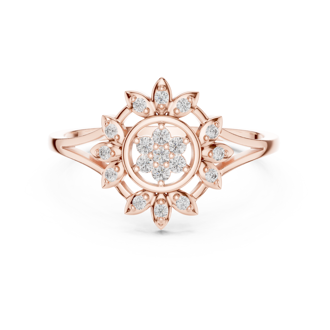  Rose Gold Solara Muse Ring Right View