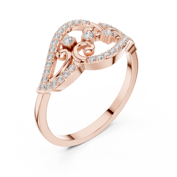  Rose Gold Vivid Fleur Ring Right View