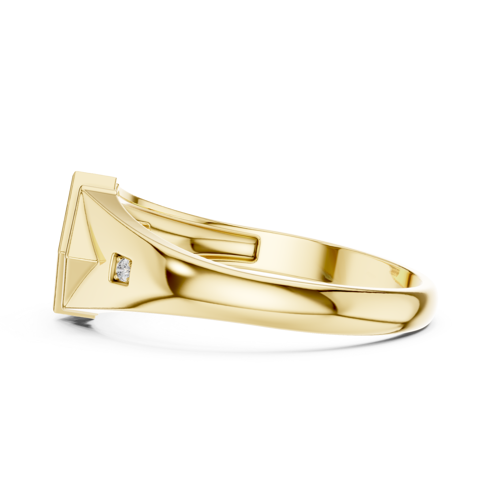 Gold Solace Crest Ring Side View