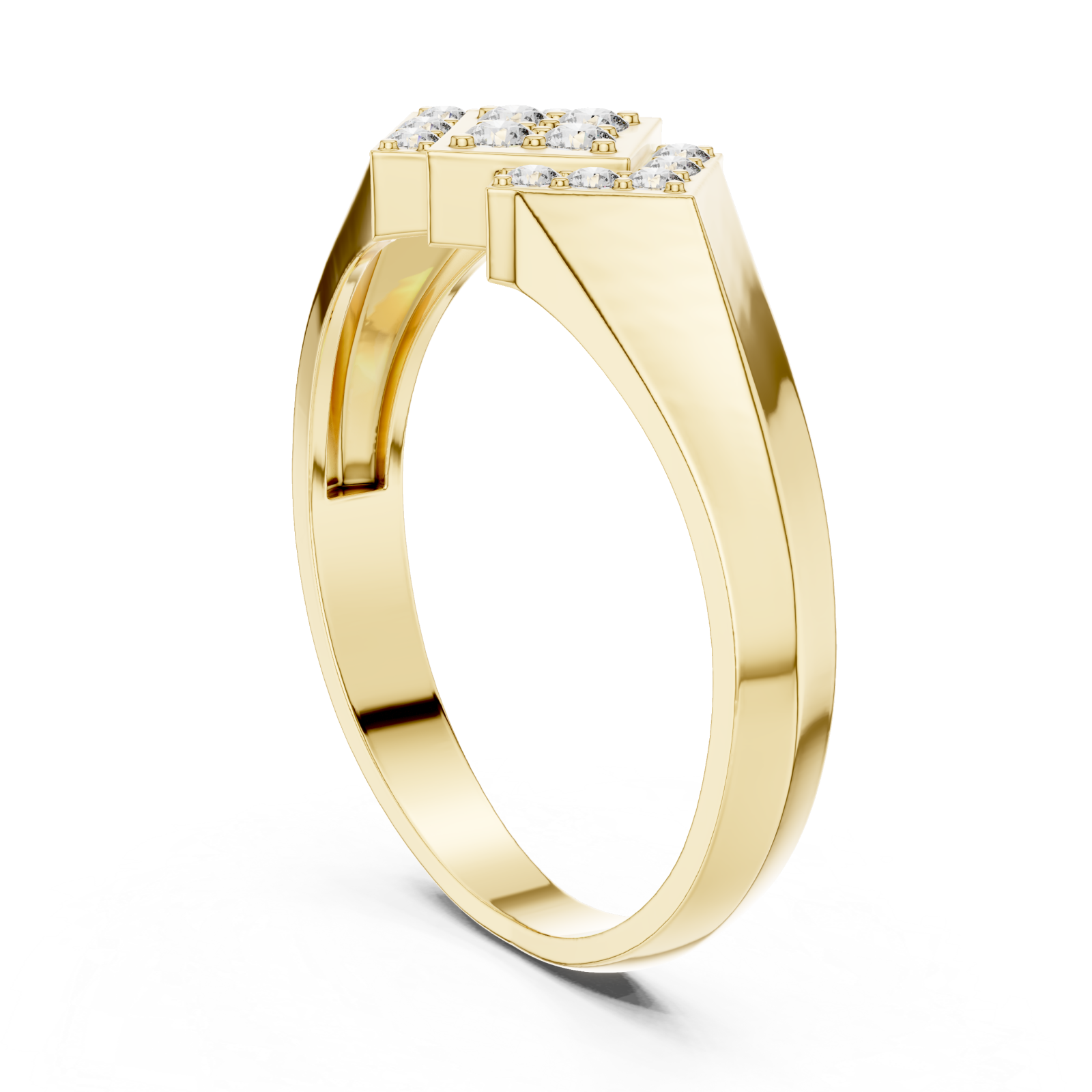  Gold Glint Horizon Ring Left View