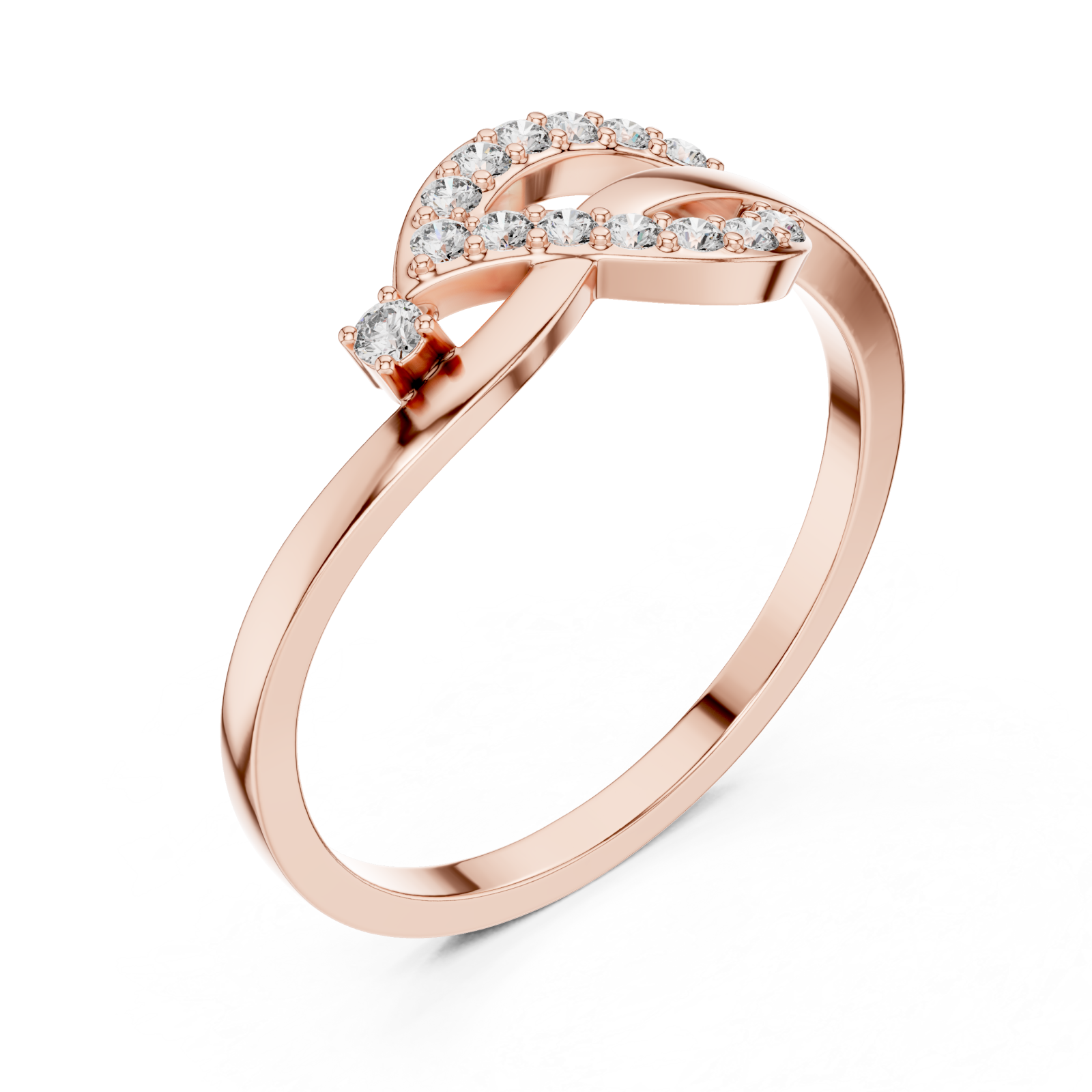  Rose Gold Twilight Grace Ring Right View