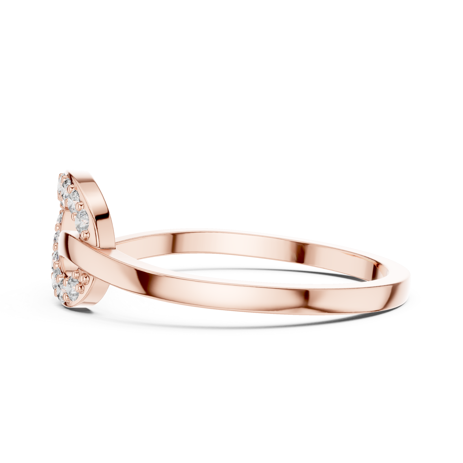  Rose Gold Twilight Grace Ring Side View