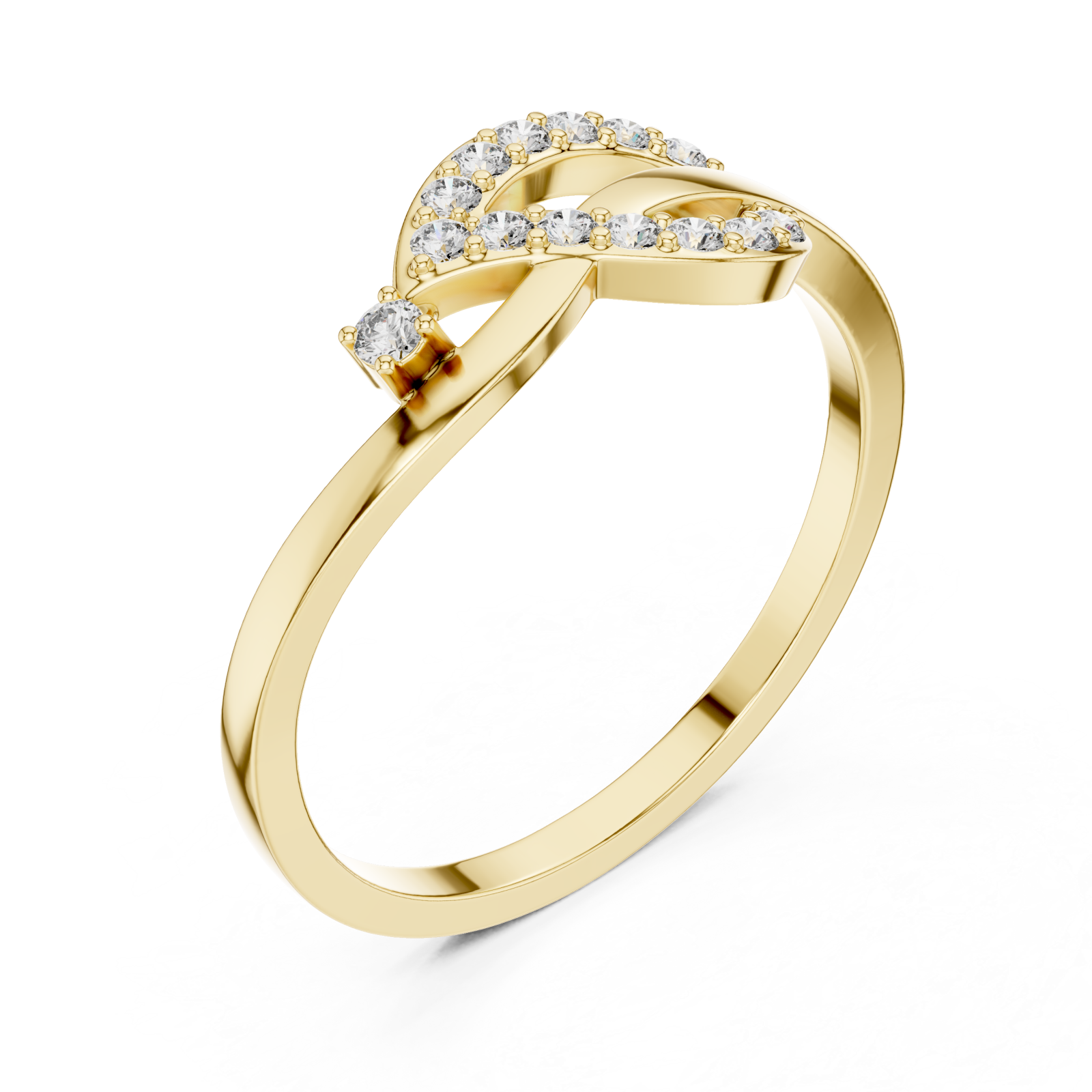 Gold Twilight Grace Ring Right View