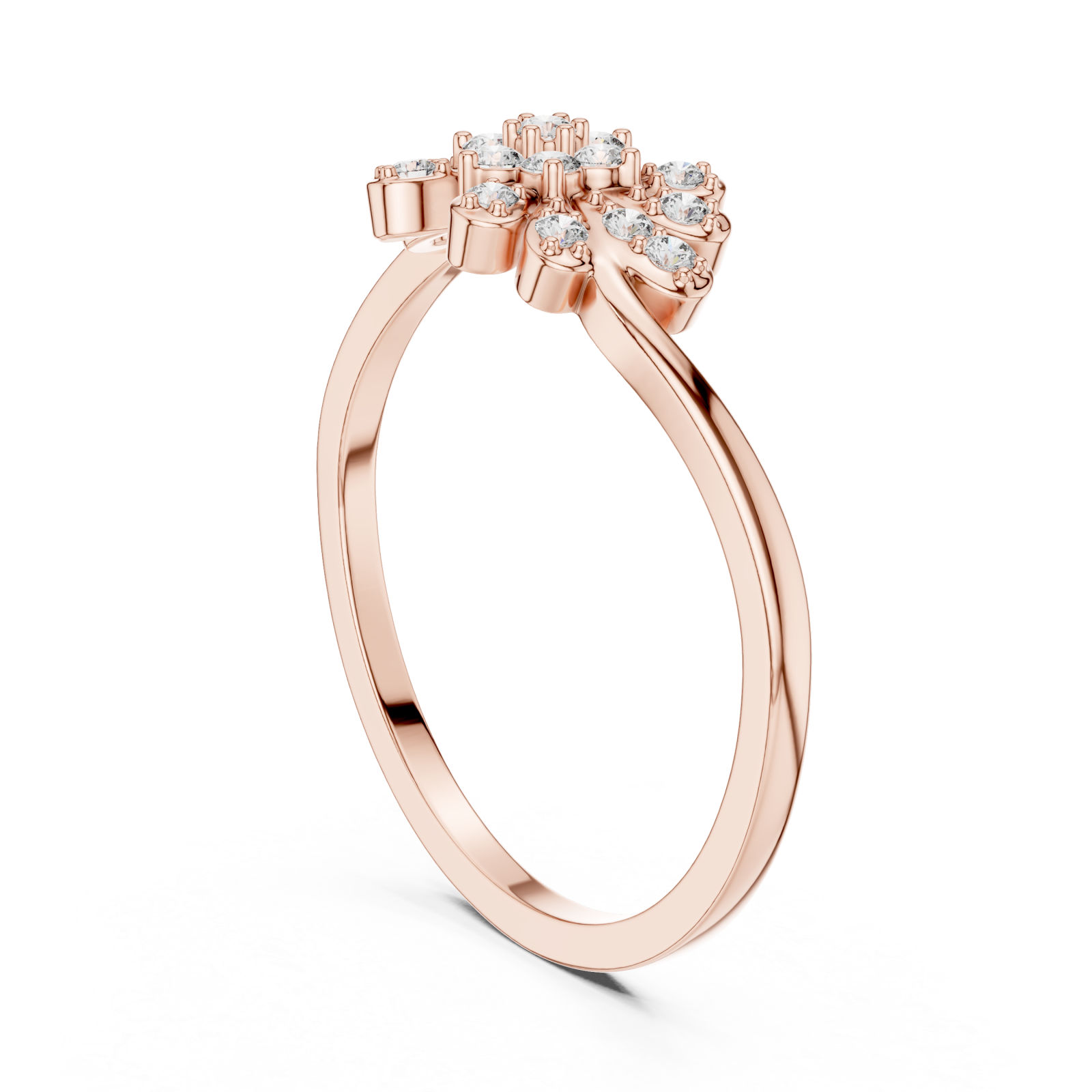  Rose Gold Petal Dream Ring Left View