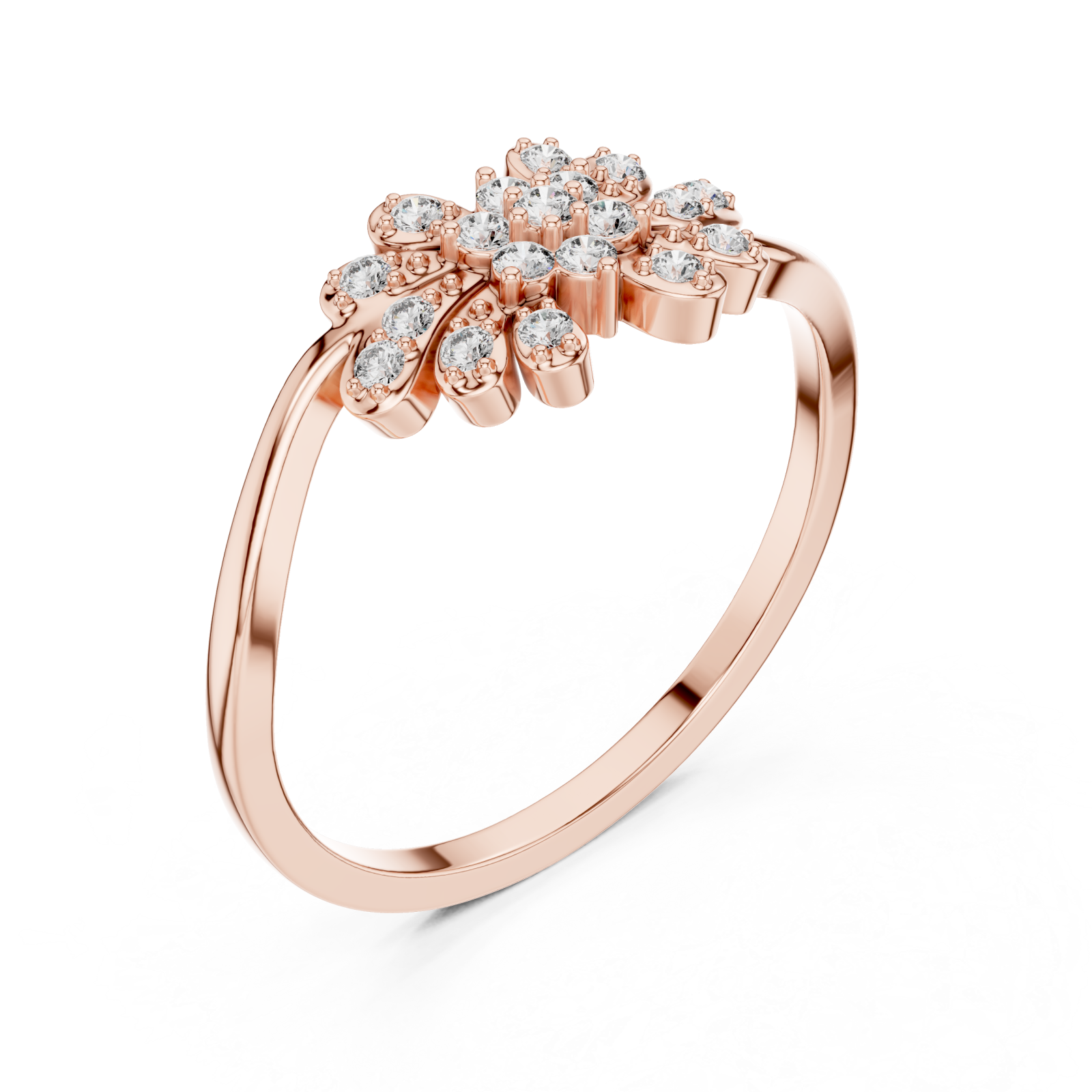  Rose Gold Petal Dream Ring Right View