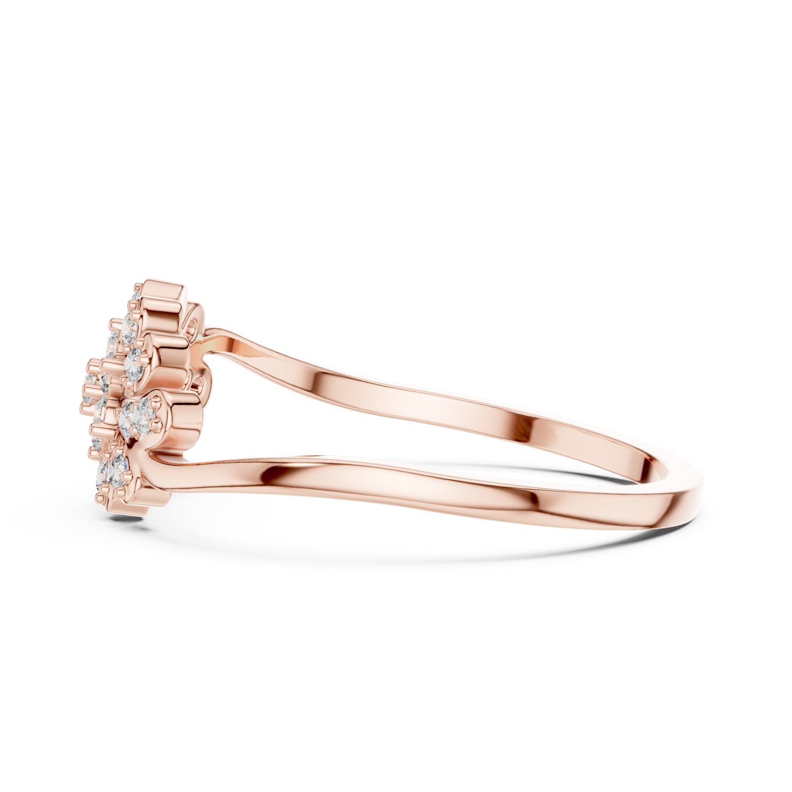 Rose Gold Petal Dream Ring Side View