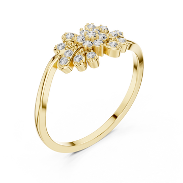 Gold Petal Dream Ring Right View