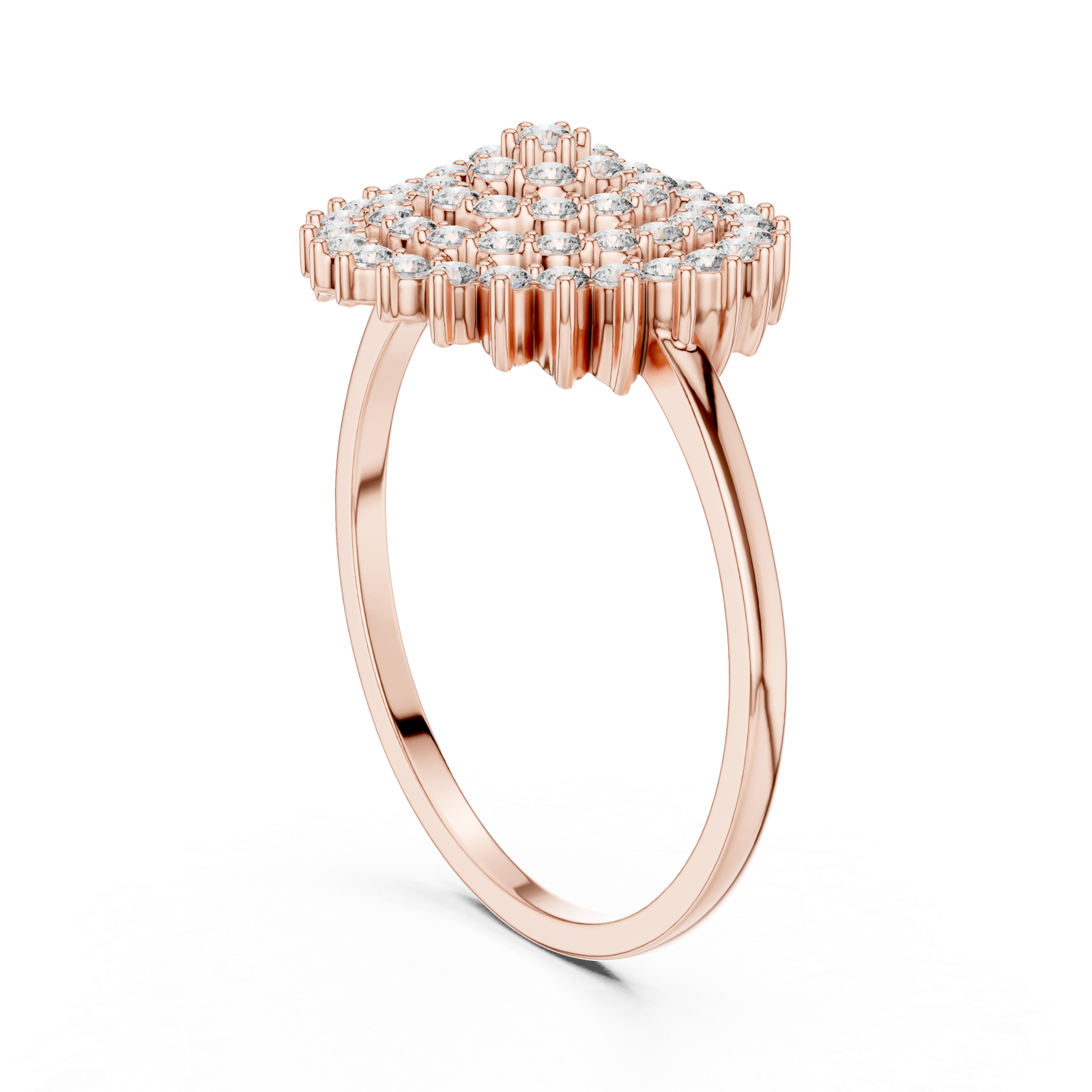  Rose Gold Opaline Radiance Ring Left View